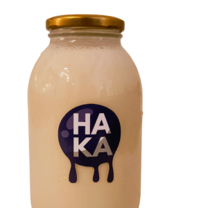 Crema de avena, brownies rellenos de arequipe y decorados, Sangría